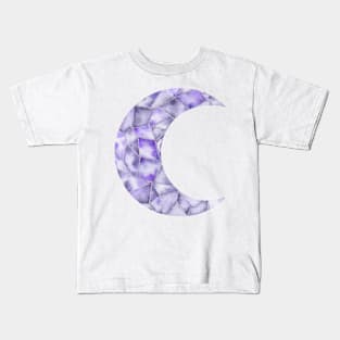 Crystal moon purple Kids T-Shirt